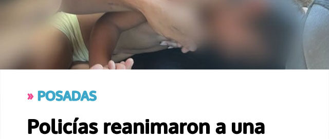 Policías reanimaron a una niña de seis años durante un traslado de urgencia al hospital