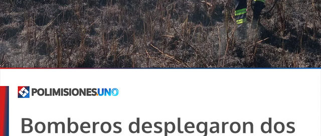 Bomberos desplegaron dos unidades para contener un incendio de gran magnitud en zona rural