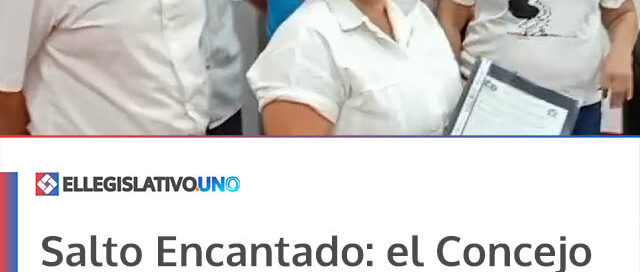 Salto Encantado: el Concejo Deliberante destacó el 80° aniversario de la Escuela N° 319 y aprobó modificaciones tributarias