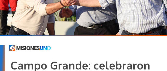 Campo Grande: celebraron el 80° aniversario con autoridades provinciales y vecinos